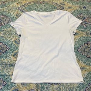 No Boundaries, XL, White V Neck